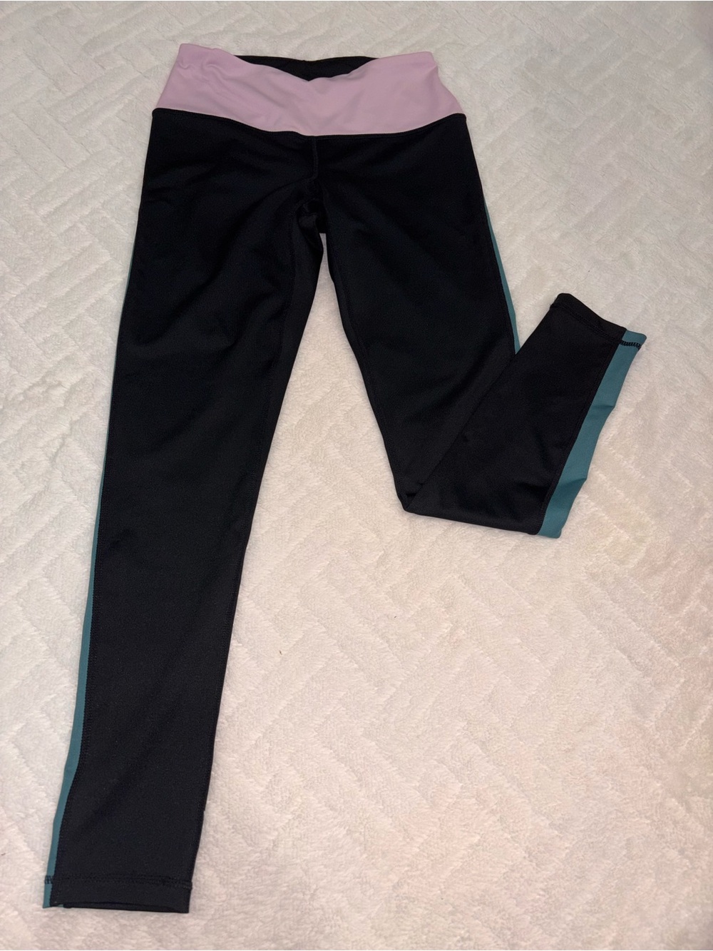 🌸 Zella Black Leggings with Colourblock Details
